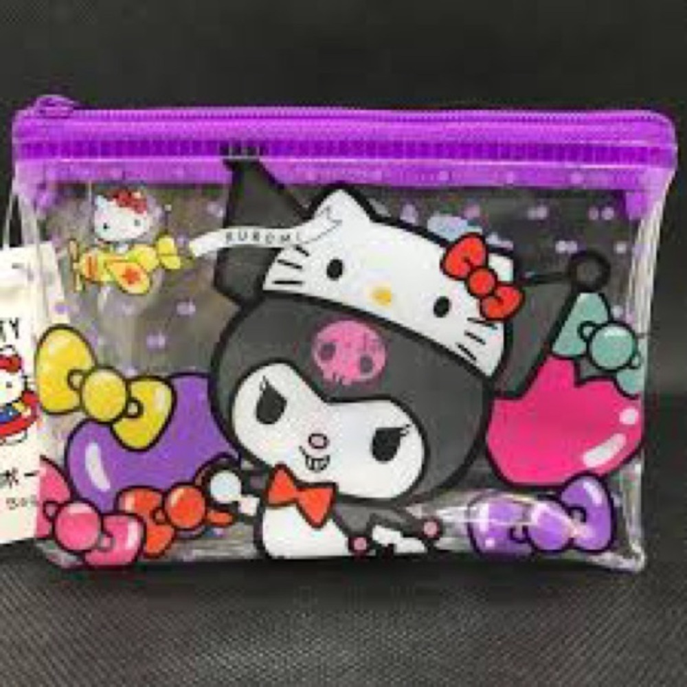 Hello Kitty 50th Anniversary Kuromi Purple and Pink Accessory Bag
